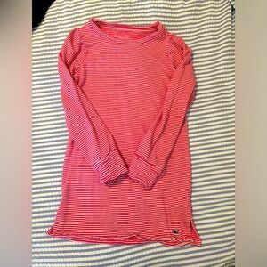 Vineyard Vines pink stripe tunic